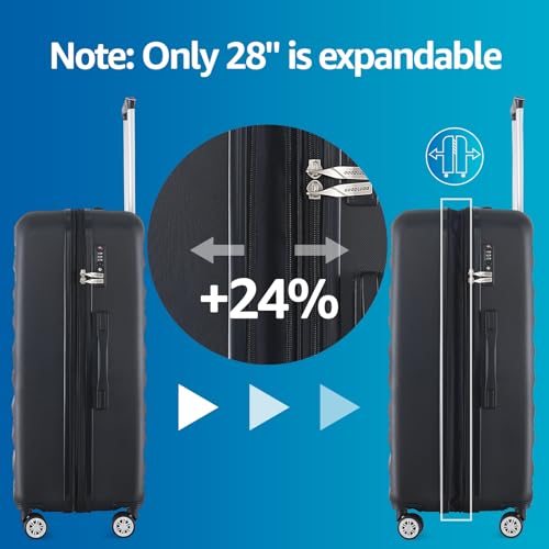 3-Piece Hardshell Luggage Set – Navy