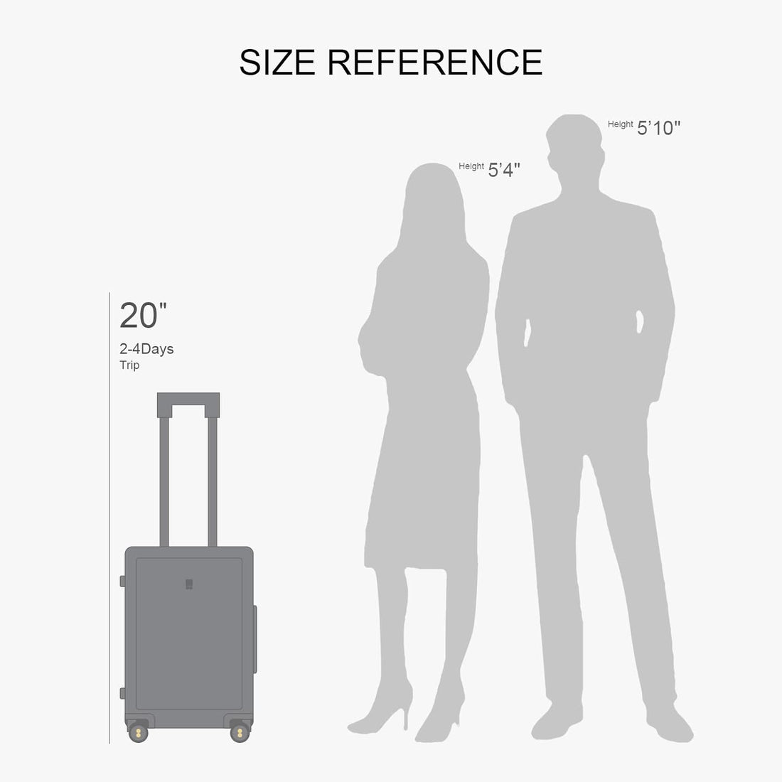 LEVEL8 20" Dark Grey Carry-On