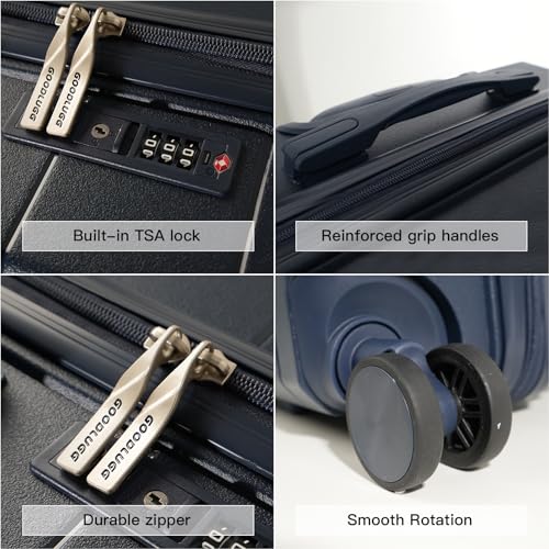 3-Piece Hardshell Luggage Set – Navy