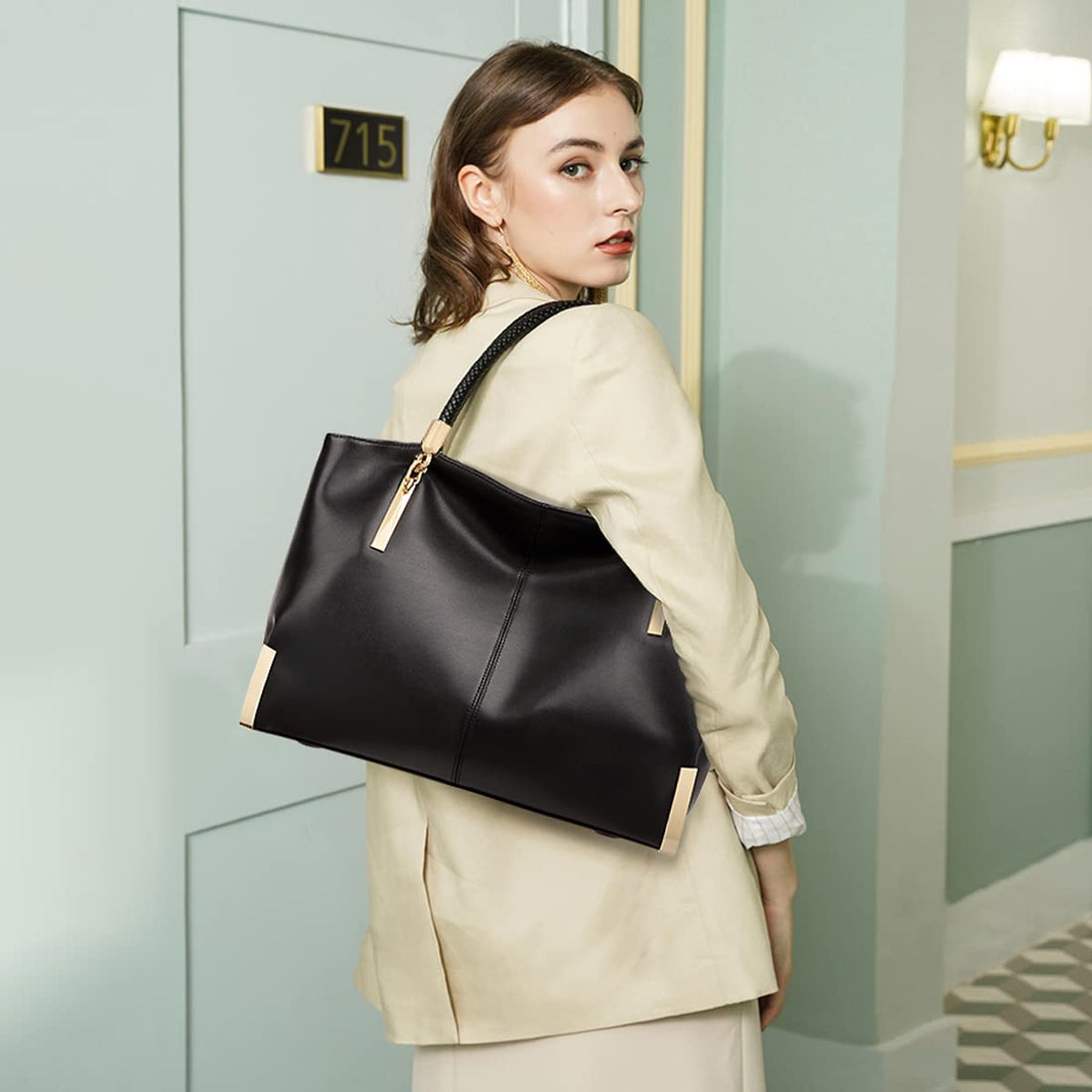FOXLOVER Large Women's Tote Bag
