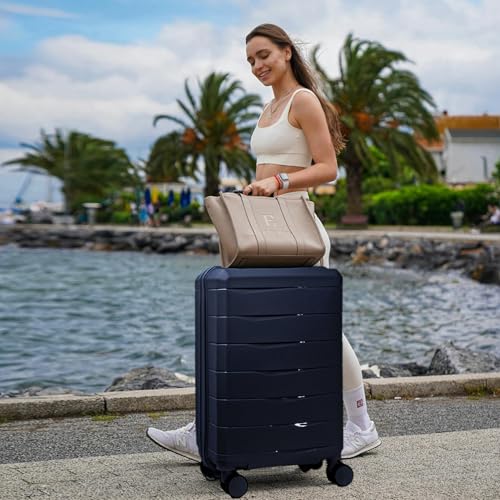 3-Piece Hardshell Luggage Set – Navy