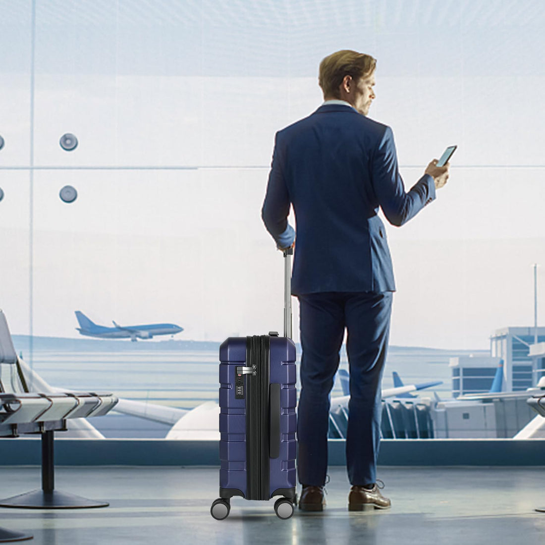 KROSER 20" Carry-On – Steel Grey
