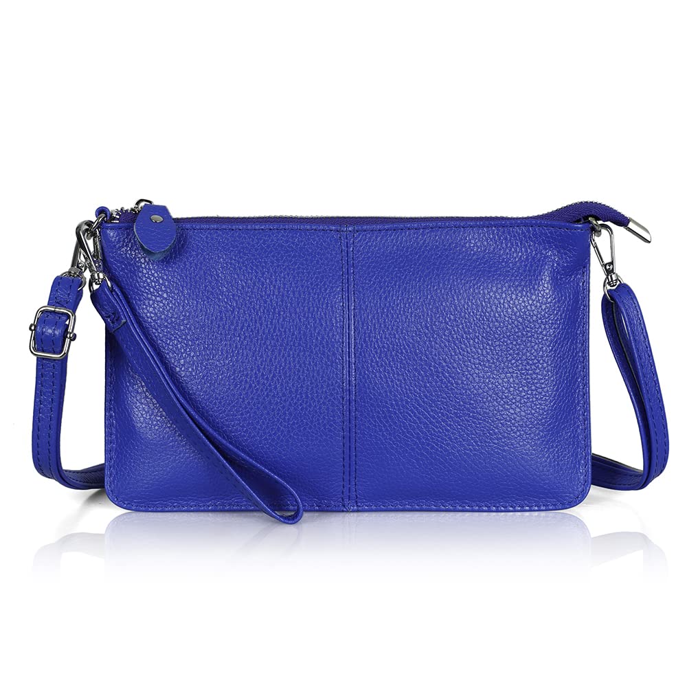 befen Genuine Leather Wristlet Clutch Wallet Purses Small Crossbody Bags for Women with RFID Blocking Card Slots