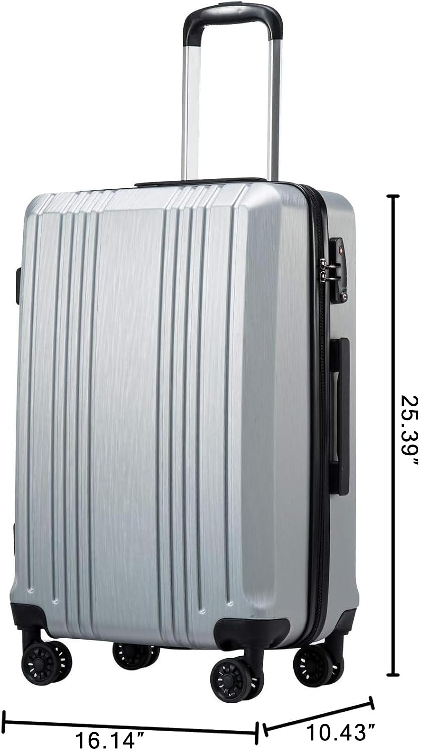 Coolife 3-Piece Expandable Luggage Set