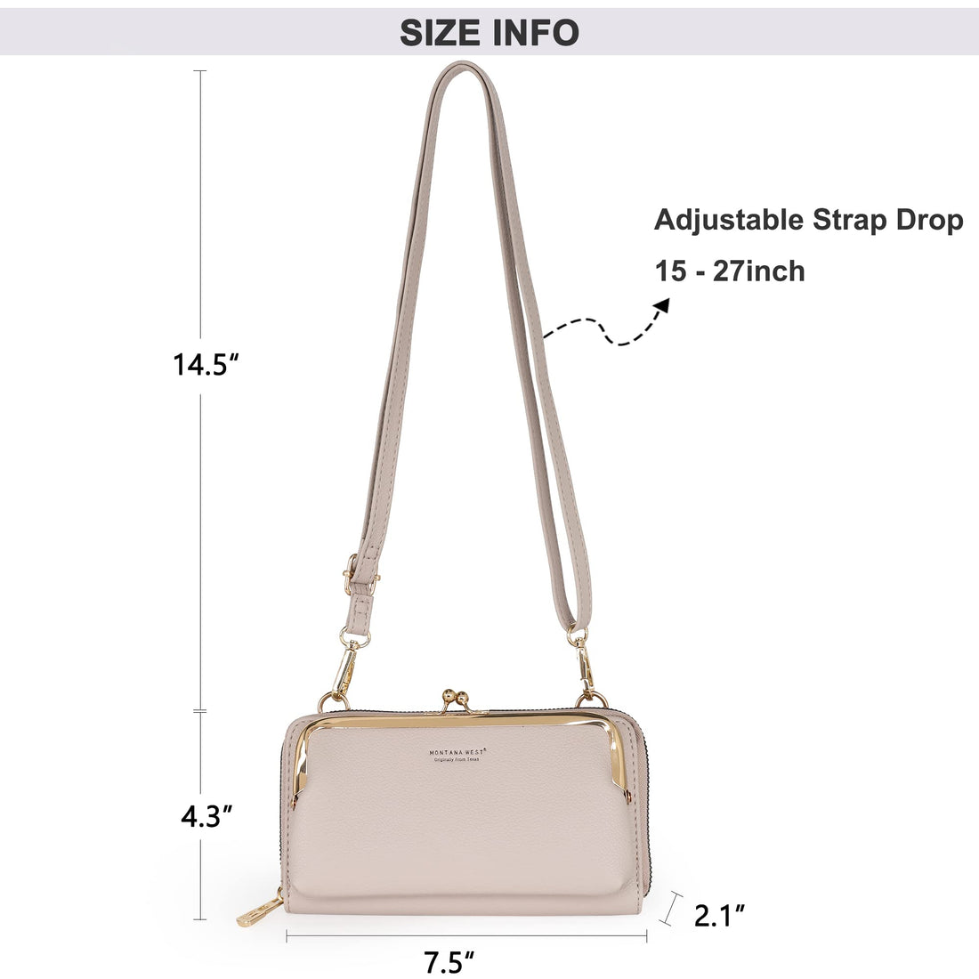 Montana West Small Crossbody Cell Phone Purse for Women RFID Blocking Cellphone Wallet
