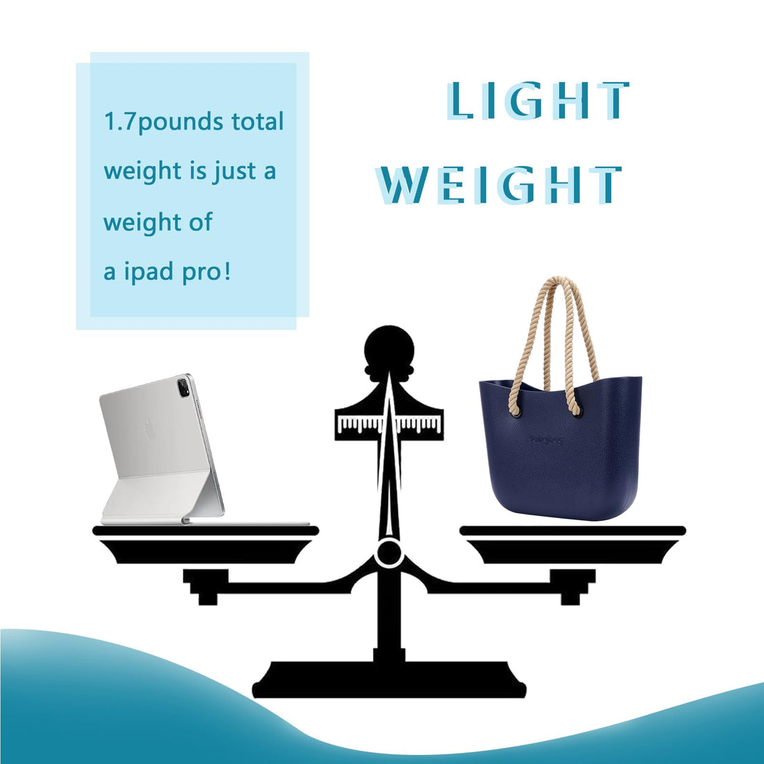 MRMIMI Waterproof Rubber Tote Bag