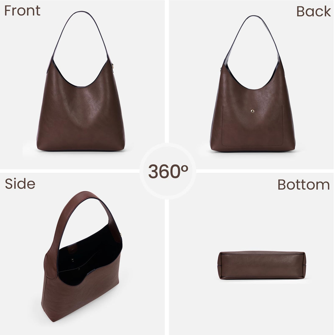 Faux Suede Hobo Bag