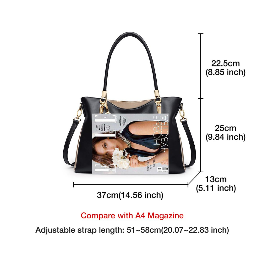 FOXLOVER Large Women's Tote Bag