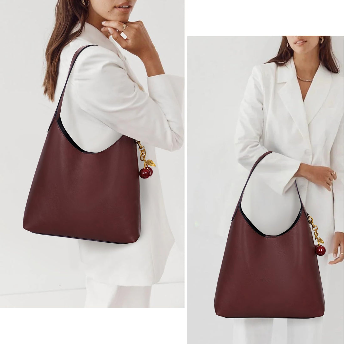 Faux Suede Hobo Bag