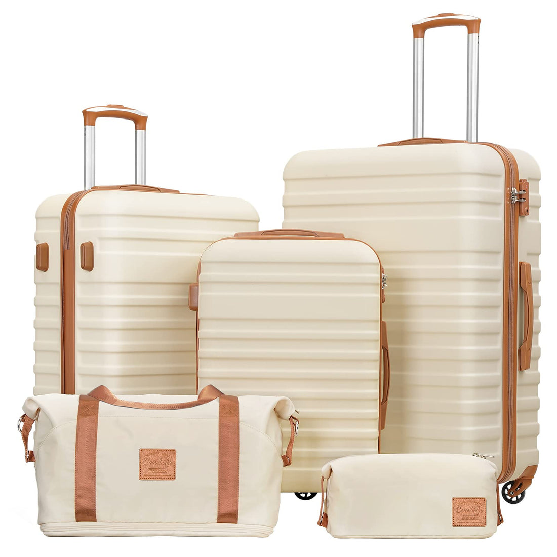 Coolife 3-Piece Luggage Set – Navy