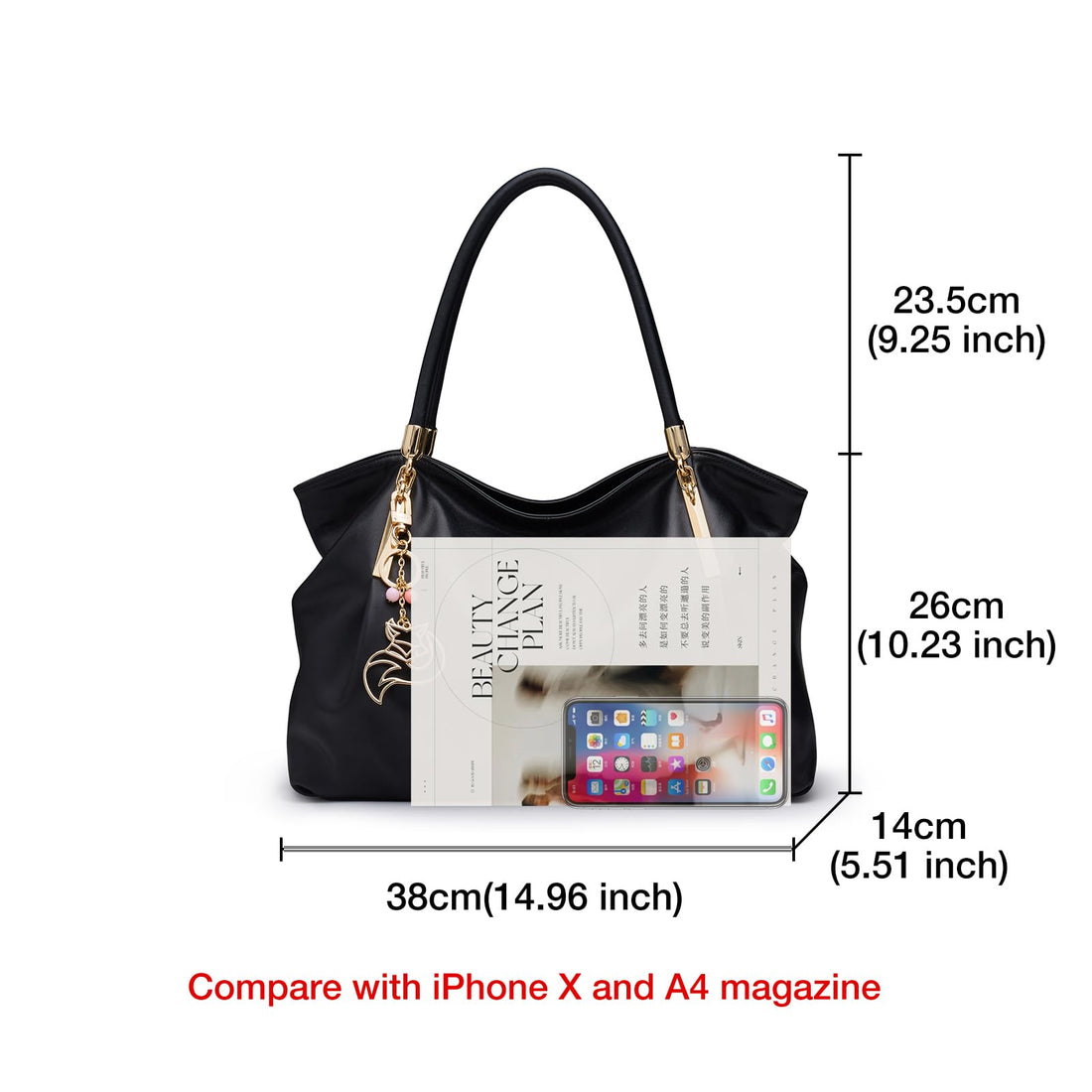 FOXLOVER Large Women's Tote Bag