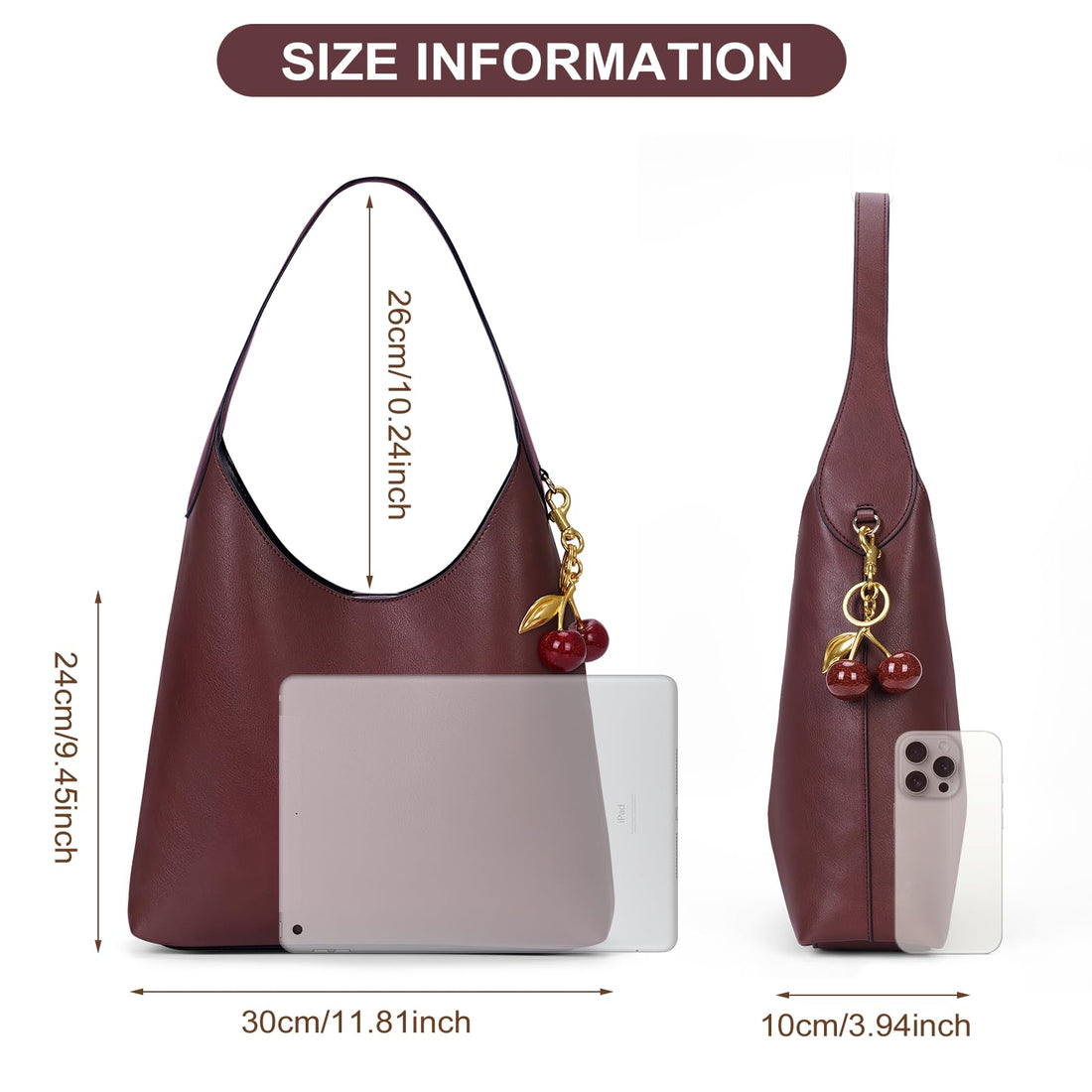 Faux Suede Hobo Bag