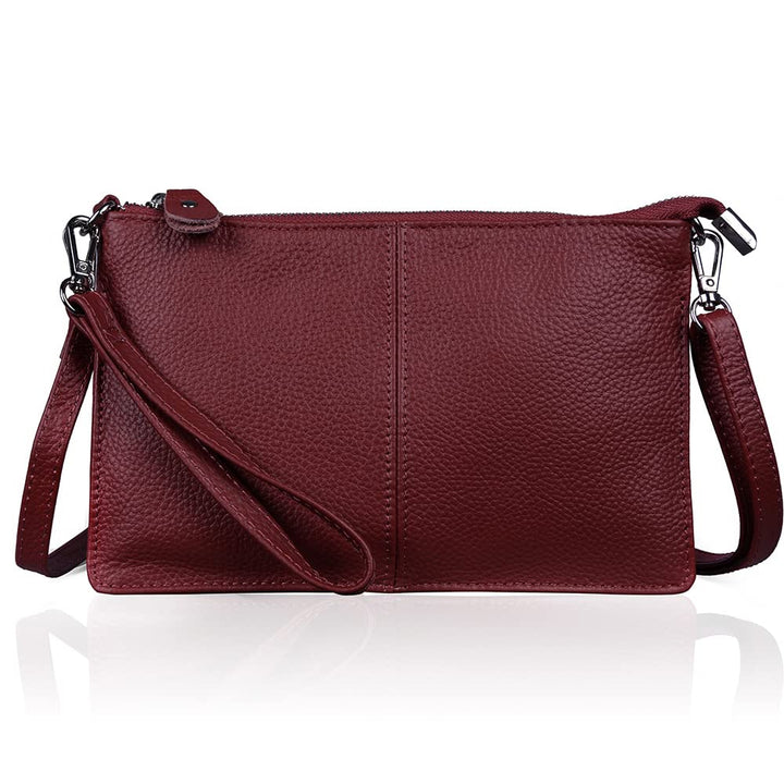 befen Genuine Leather Wristlet Clutch Wallet Purses Small Crossbody Bags for Women with RFID Blocking Card Slots
