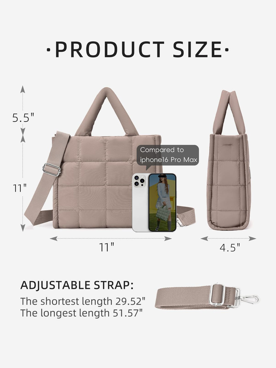 WESTBRONCO Women's Quilted Bag