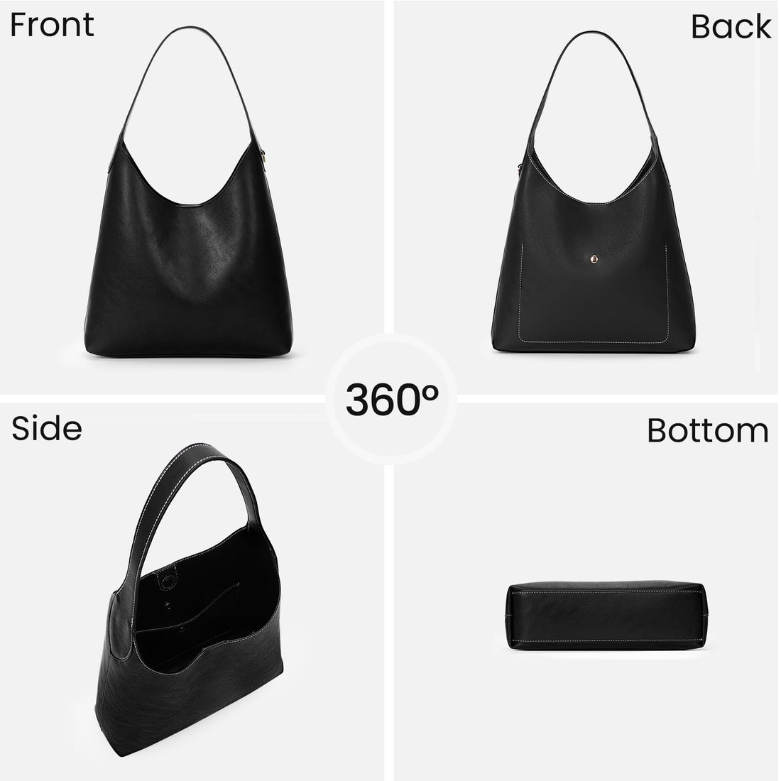 Faux Suede Hobo Bag