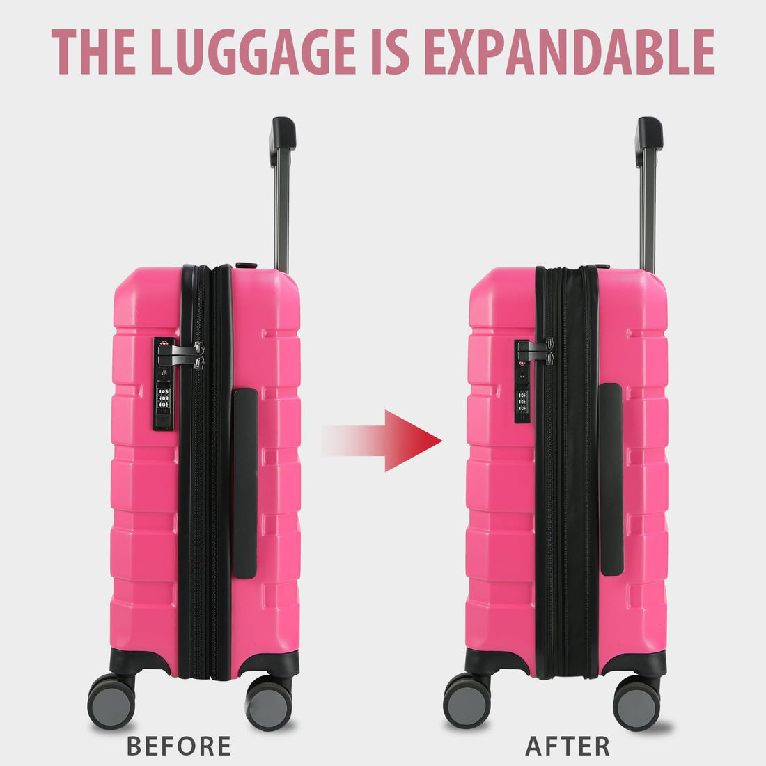 KROSER 20" Carry-On – Steel Grey