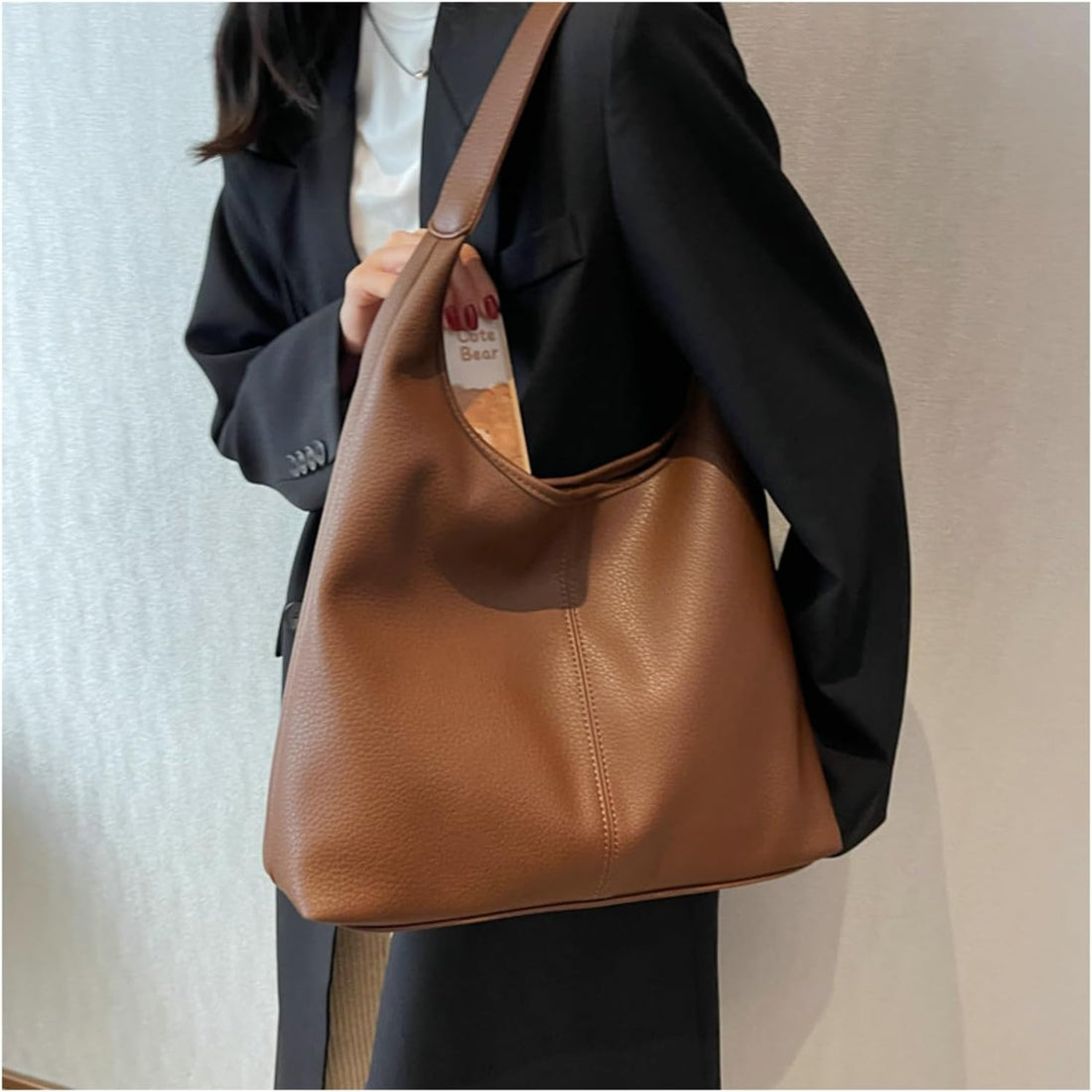 Slouchy Suede Hobo Bag