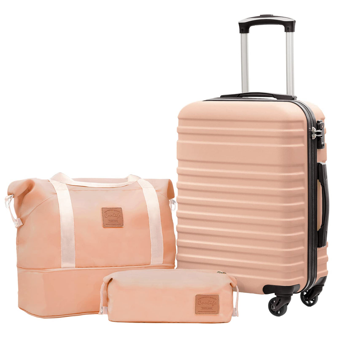 Coolife 3-Piece Luggage Set – Navy