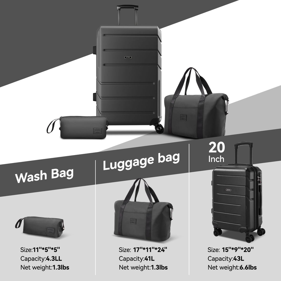 Hoteel 5-Piece Beige Luggage
