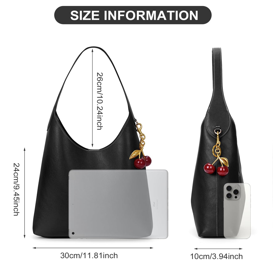 Faux Suede Hobo Bag