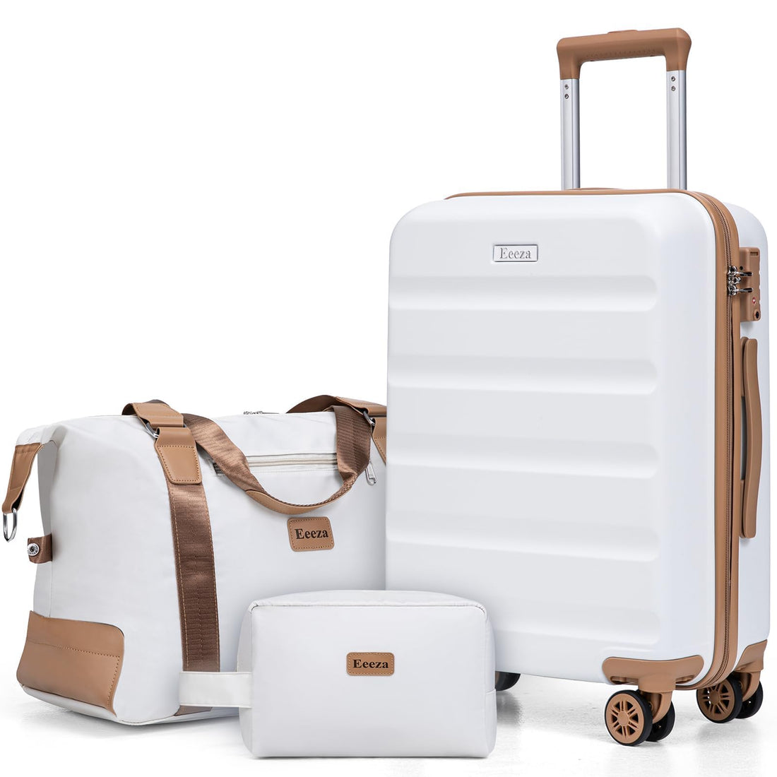 3-Piece Blue Carry-On Luggage Set