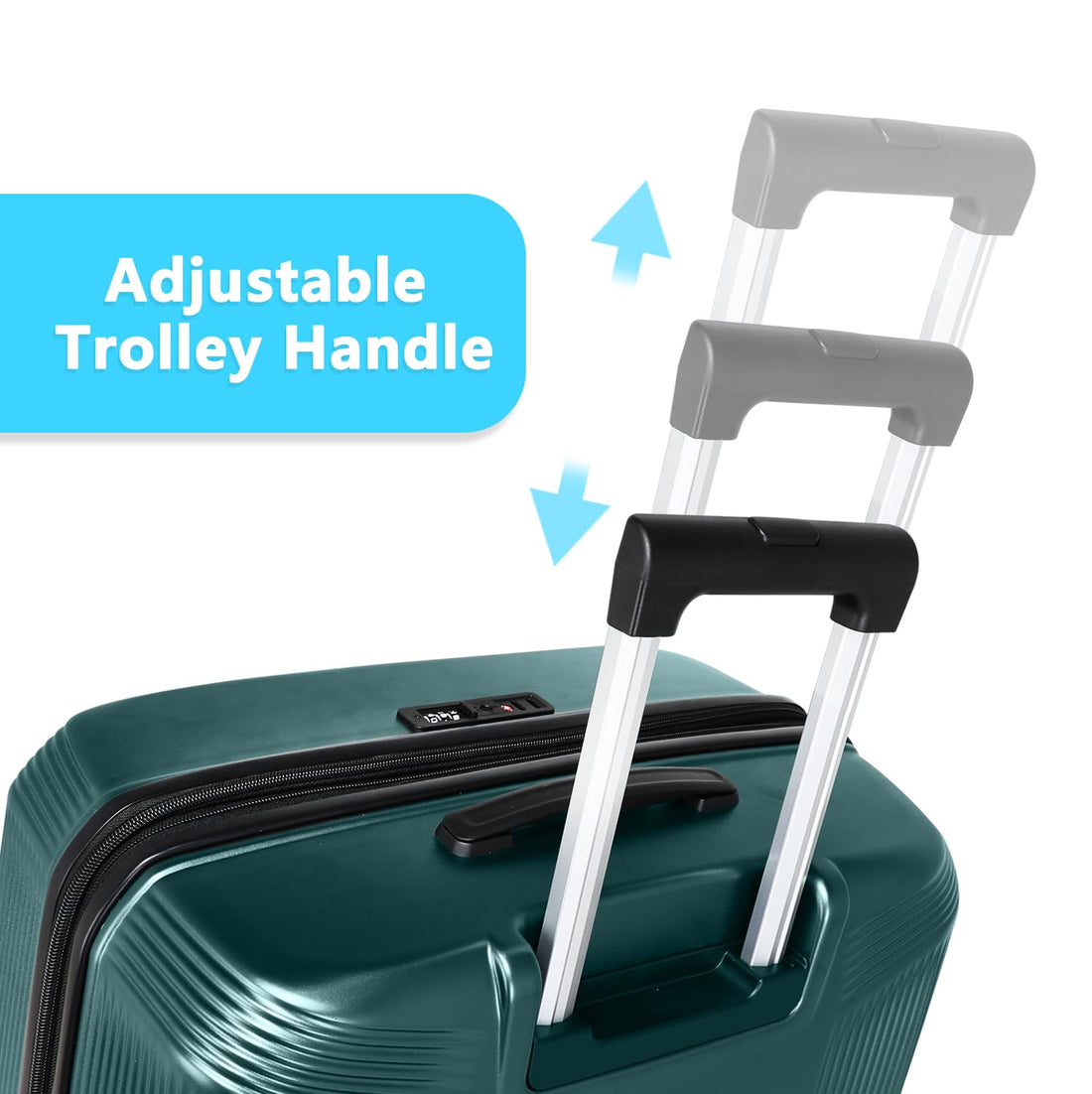 2-Piece Gray Luggage Set 20/28"