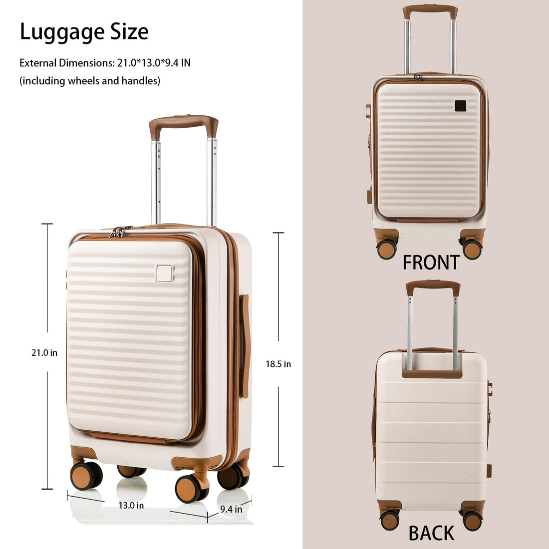 19.5" Hardside Carry-On – Black
