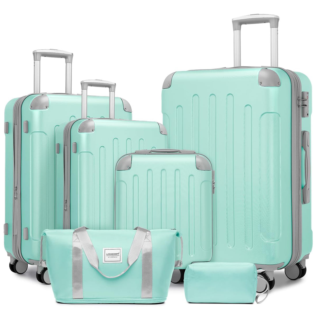 6-Piece Luggage Set – Sky Blue