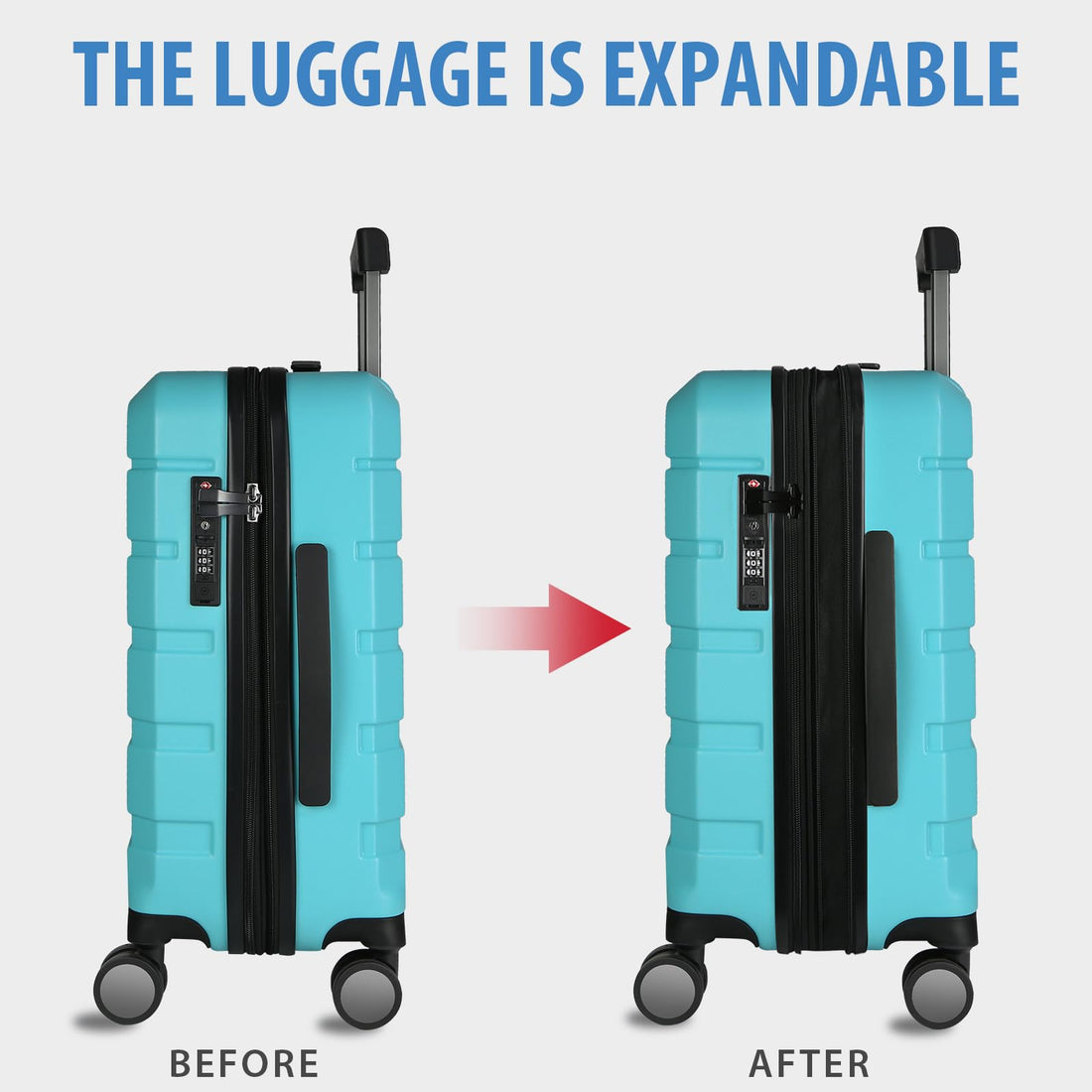 KROSER 20" Carry-On – Steel Grey