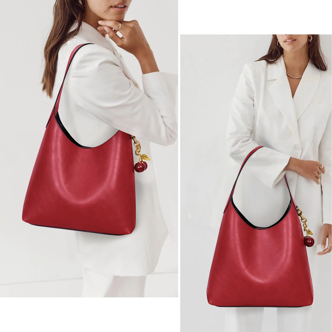 Faux Suede Hobo Bag