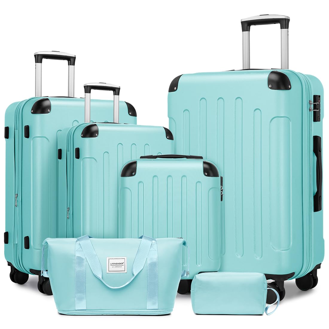 6-Piece Luggage Set – Sky Blue