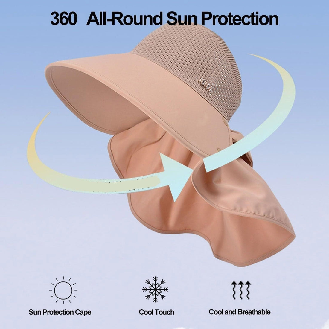 Women’s Sun Hat with Neck Flap