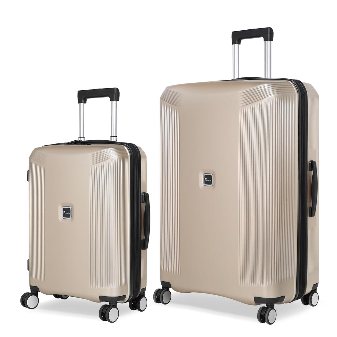 2-Piece Gray Luggage Set 20/28"