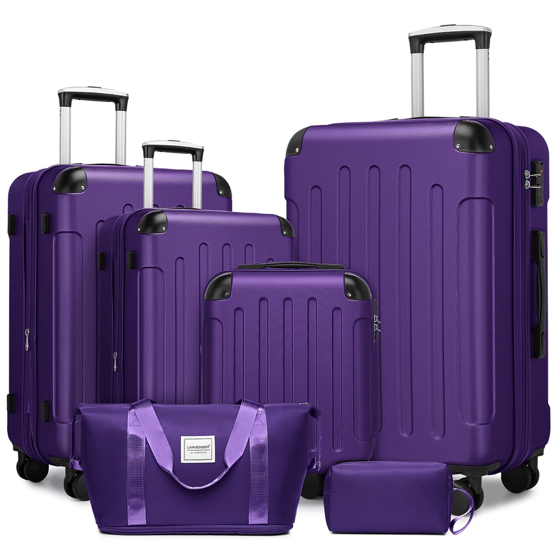 6-Piece Luggage Set – Sky Blue