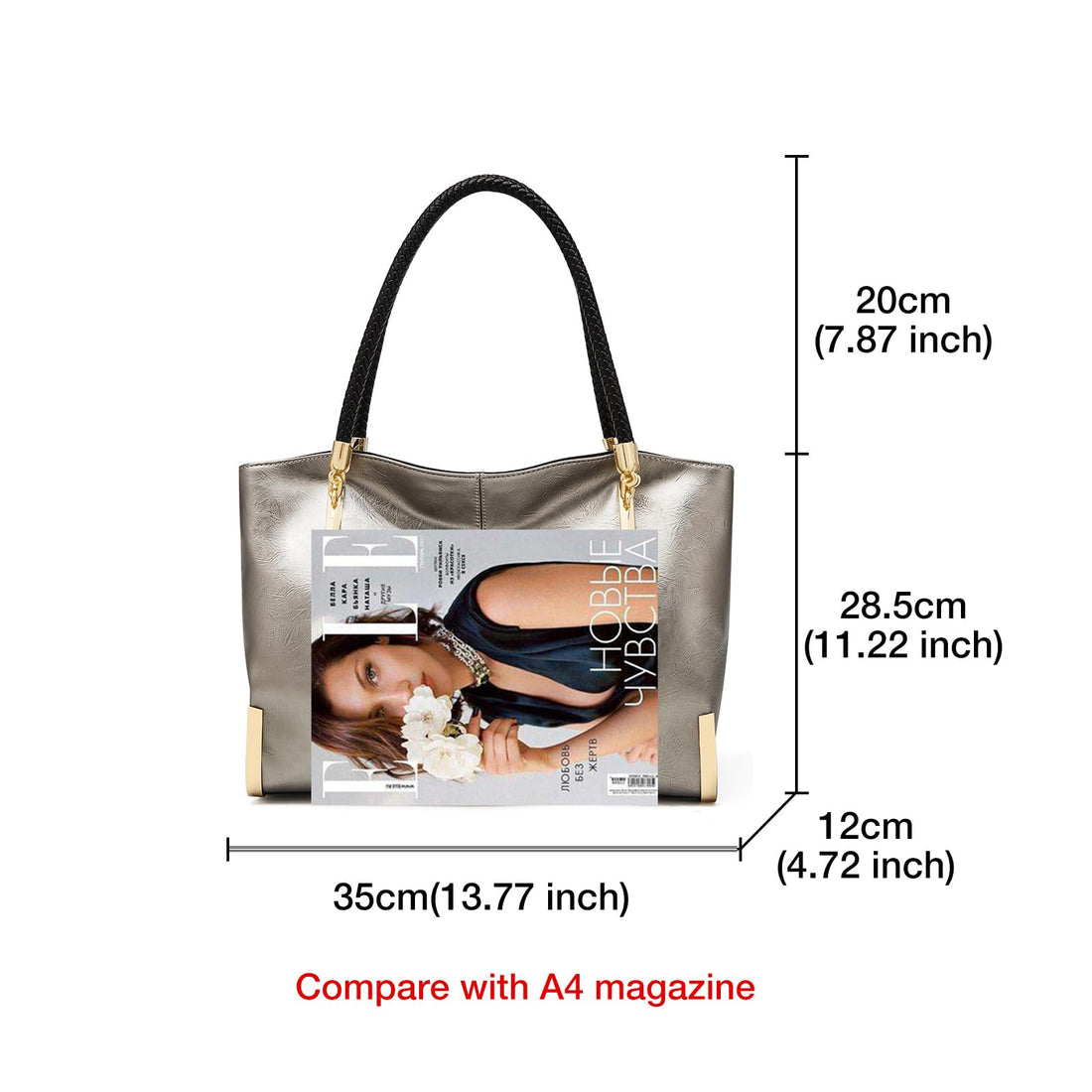 FOXLOVER Large Women's Tote Bag