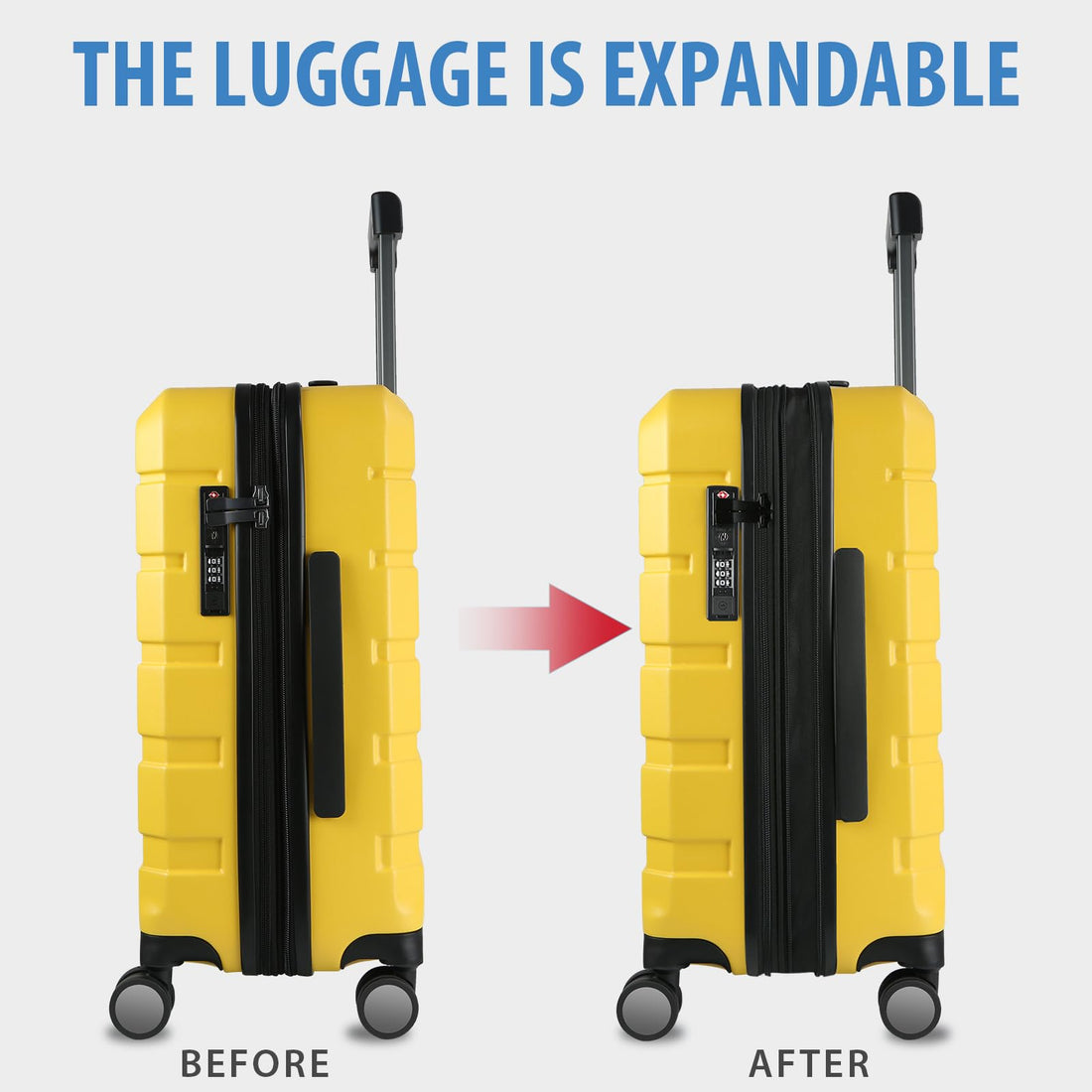 KROSER 20" Carry-On – Steel Grey