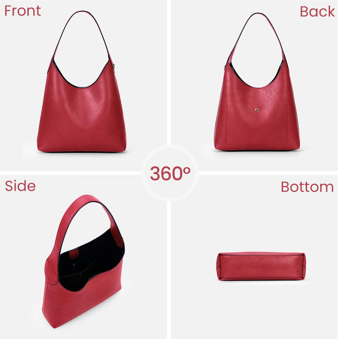 Faux Suede Hobo Bag