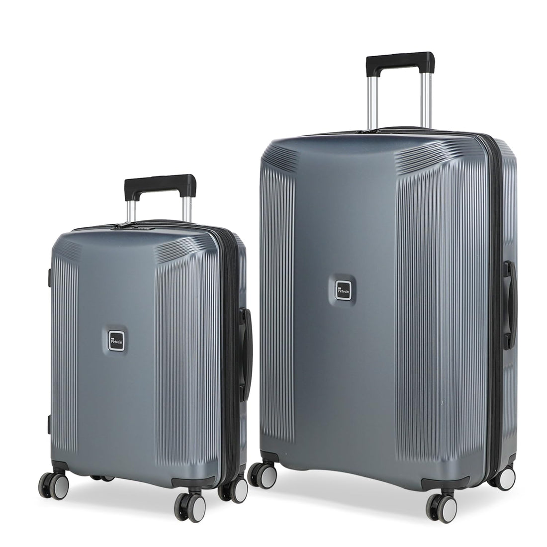 2-Piece Gray Luggage Set 20/28"