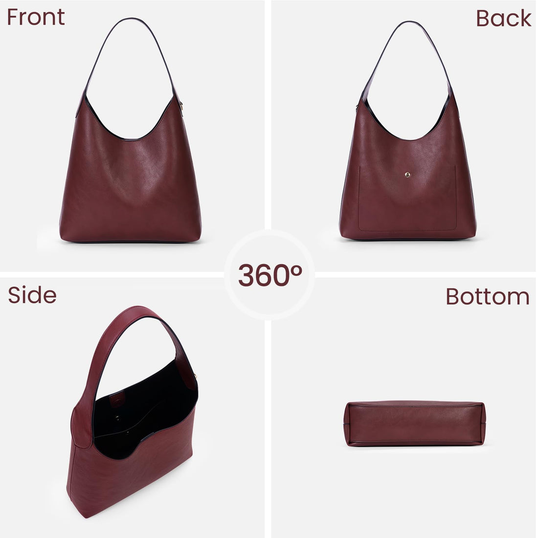 Faux Suede Hobo Bag
