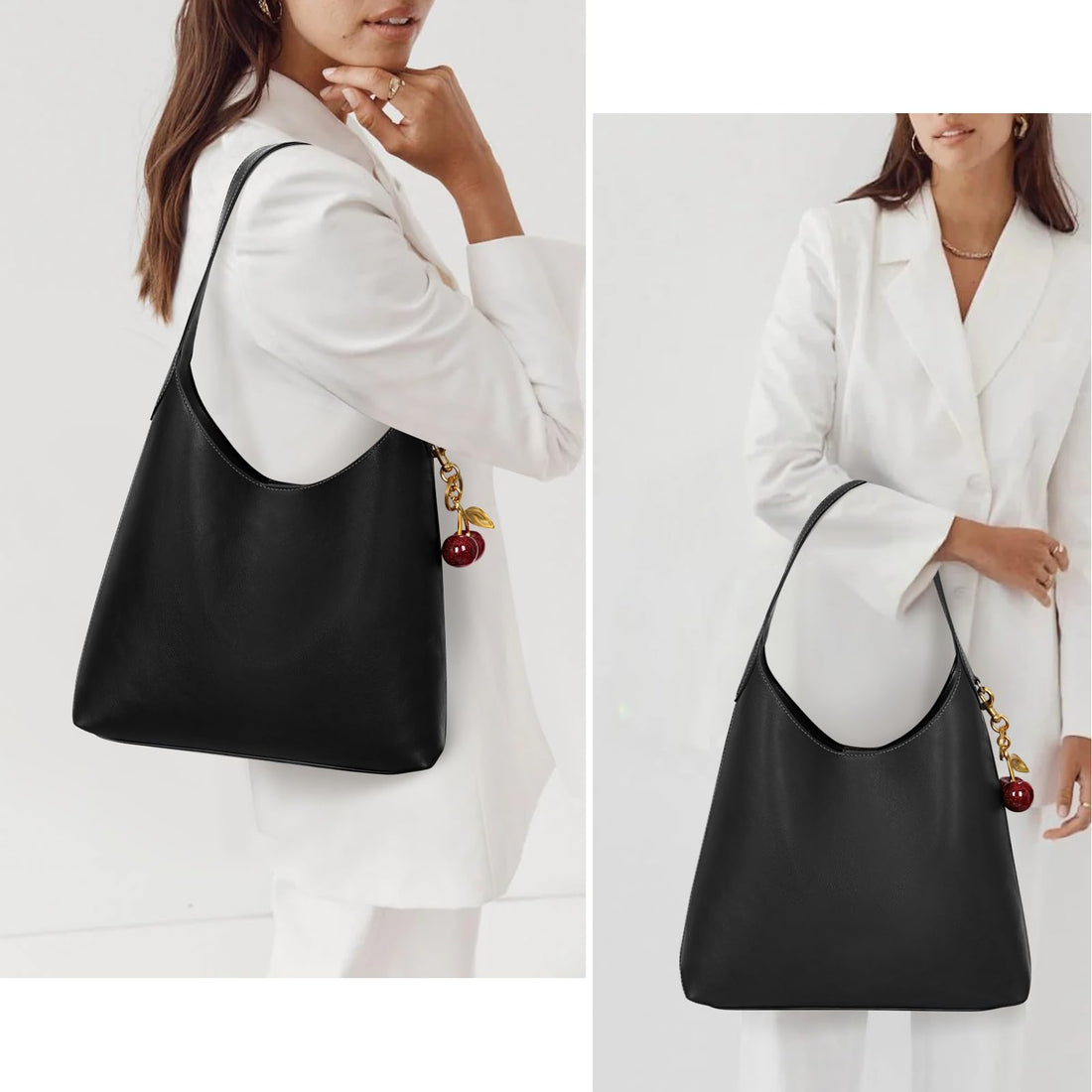 Faux Suede Hobo Bag