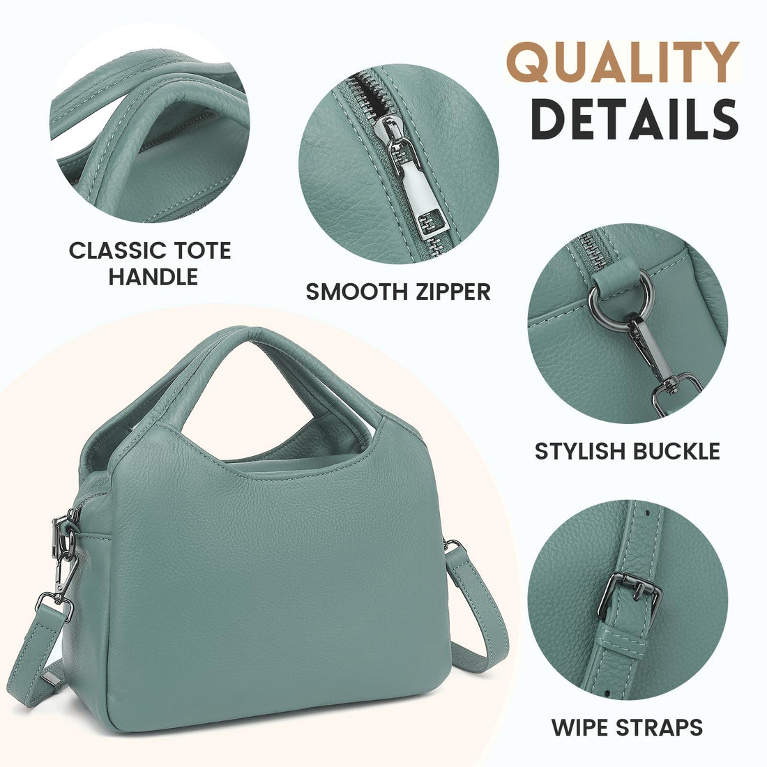 KOGTLA Women's Leather Handbag
