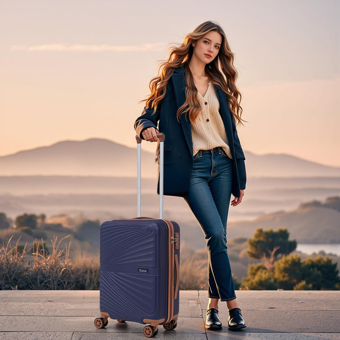 3-Piece 20" Carry-On Luggage Set