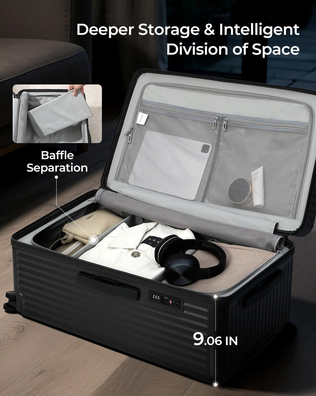 28" Black Trunk Luggage