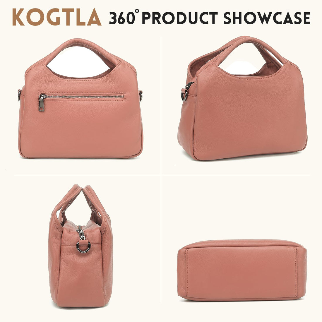 KOGTLA Women's Leather Handbag