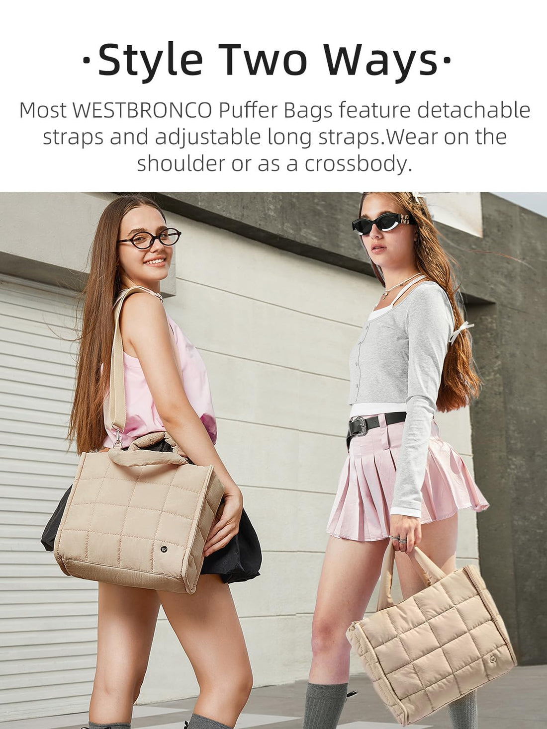 WESTBRONCO Women's Quilted Bag