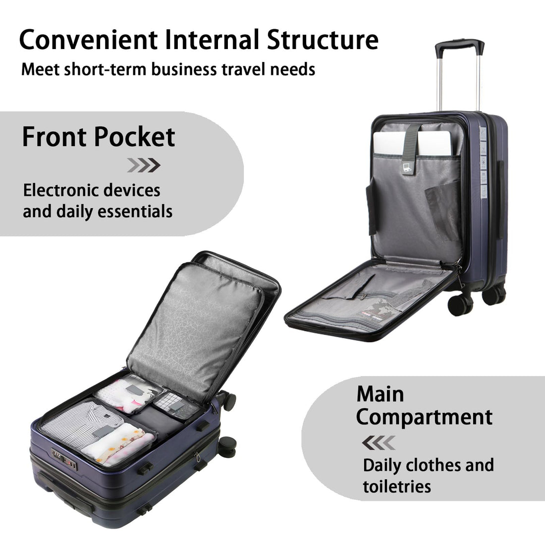19.5" Hardside Carry-On – Black
