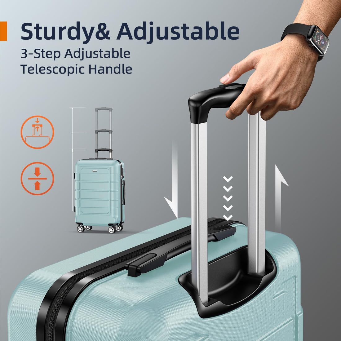 SHOWKOO 3-Piece Luggage Set