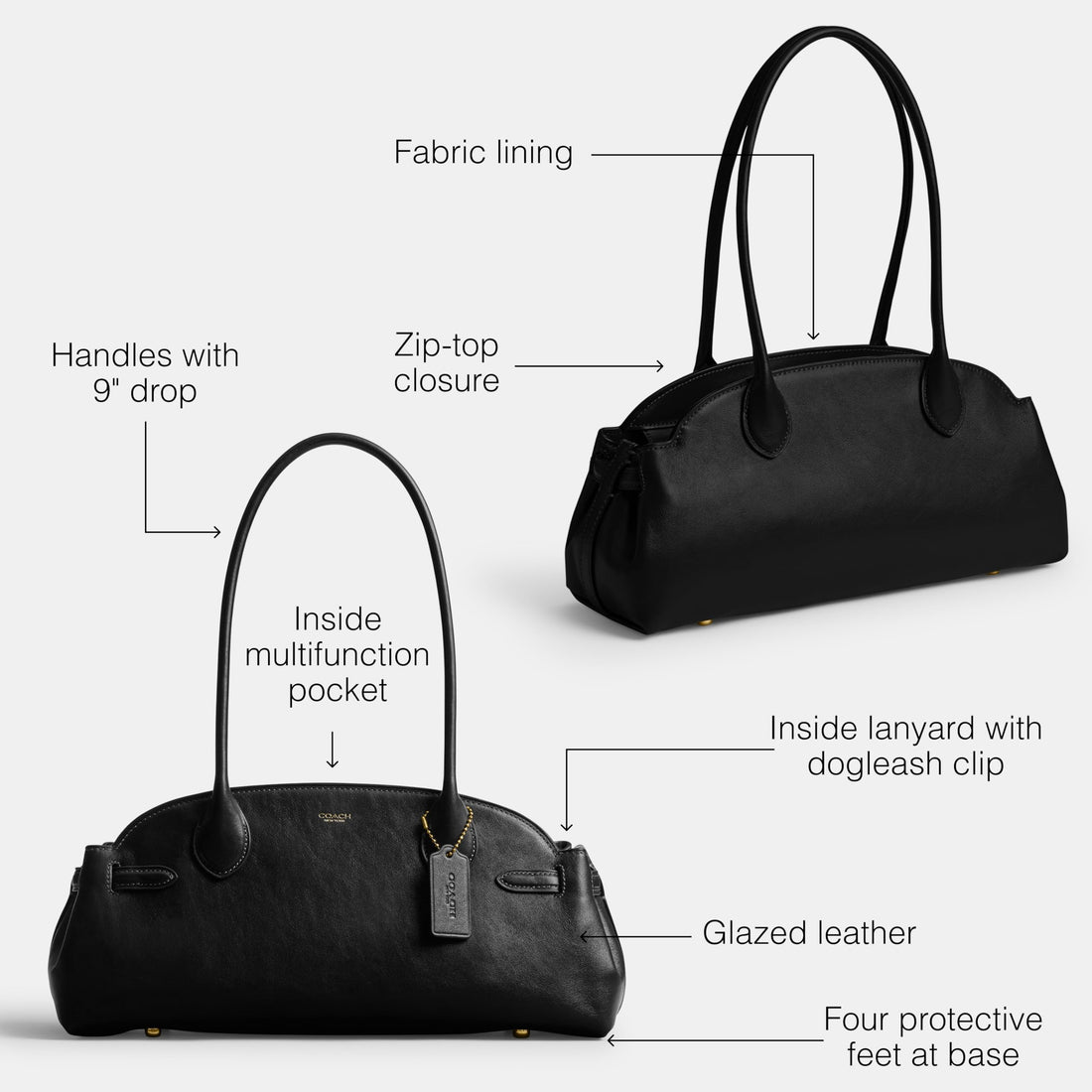 Coach Glazed Leather Empire Carryall 34