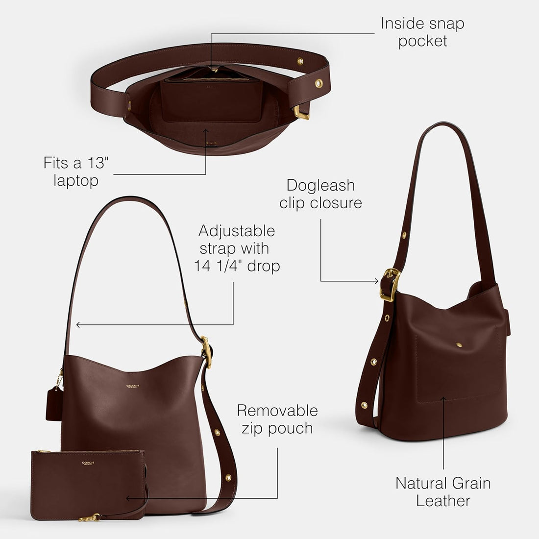 Coach Women's Bleecker Bucket Bag