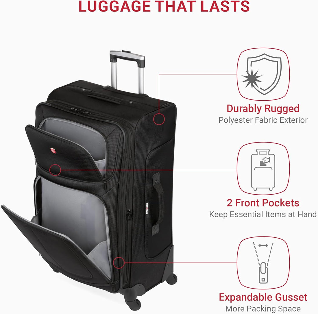 SwissGear Sion Black Luggage – 29"